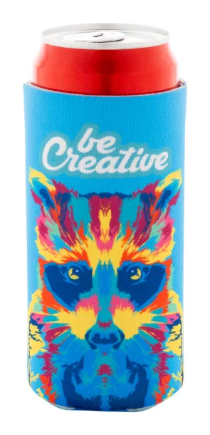 PrintCan Slim RPET personalizirani omotač za rashlađivanje za limenke Bijela