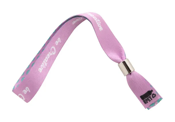 SuboWrist Alloy personalizirana RPET festivalska narukvica Bijela