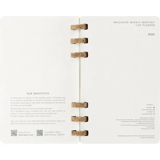  MOLESKINE spiral planner Crna