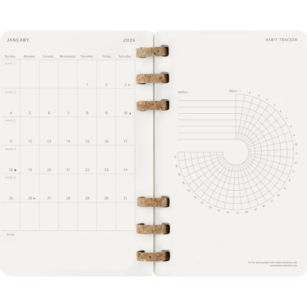  MOLESKINE spiral planner black