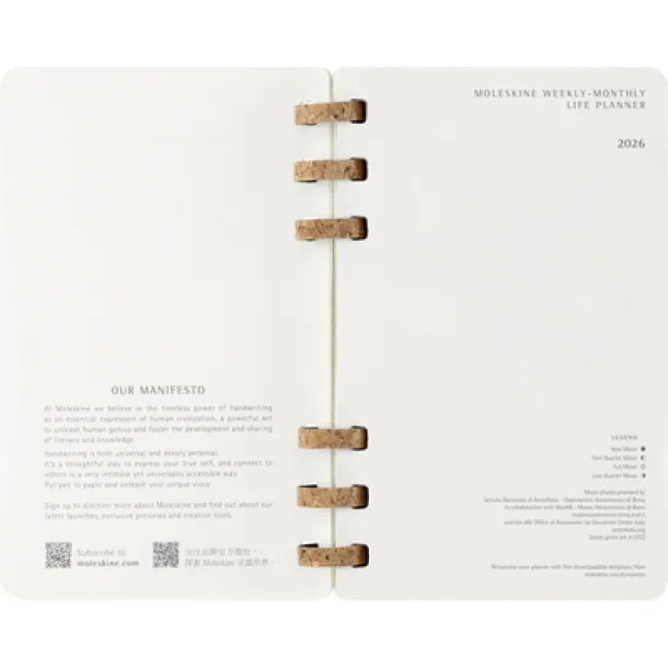  MOLESKINE spiral planner Crna