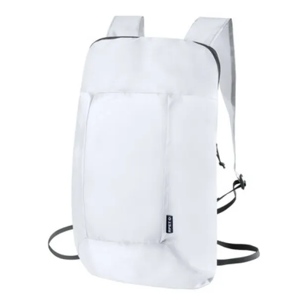  Foldable RPET backpack white