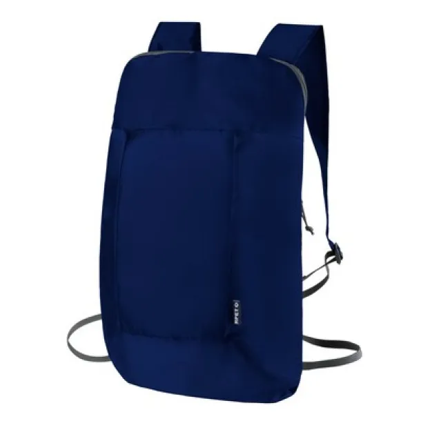  Foldable RPET backpack navy blue