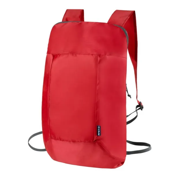  Foldable RPET backpack Crvena