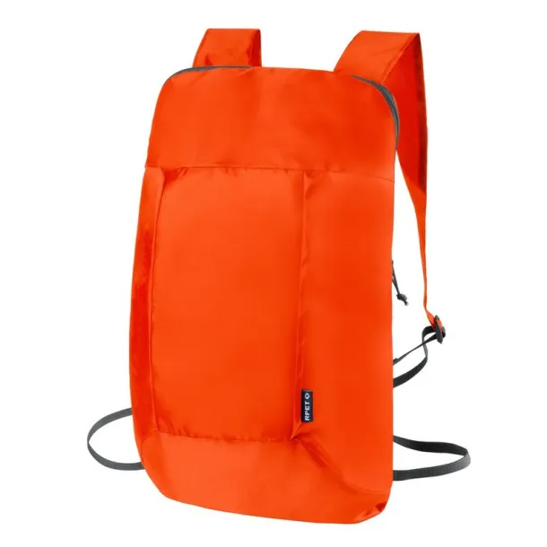  Foldable RPET backpack orange