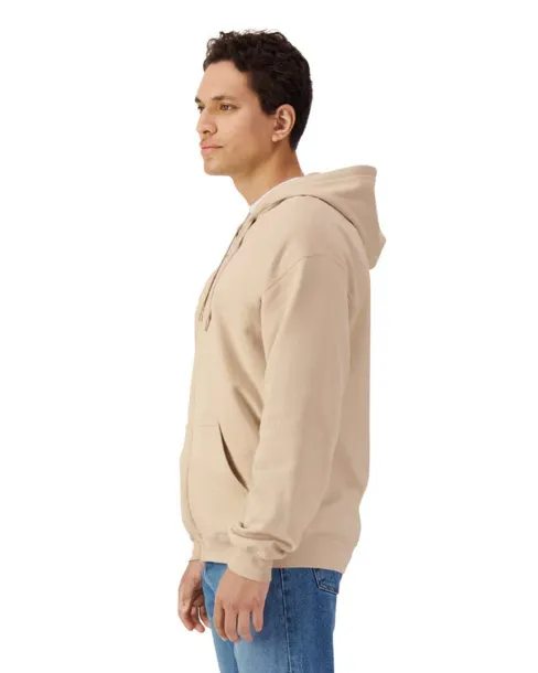 SOFTSTYLE® Flis hoodie s patentnim zatvaračem - Gildan Sand