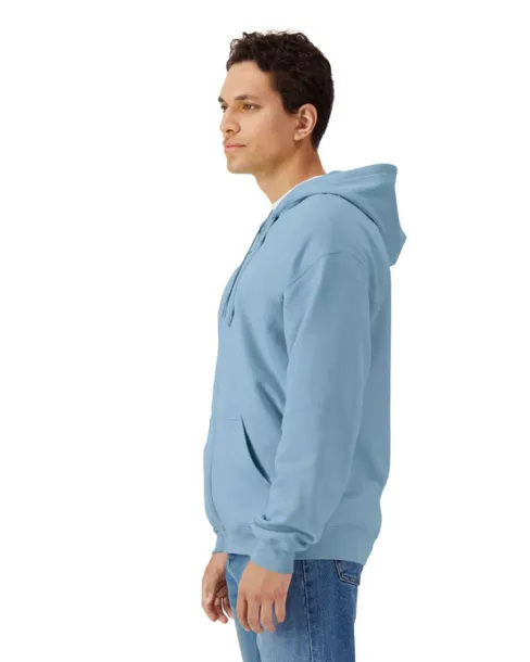 SOFTSTYLE® MIDWEIGHT FLEECE ADULT FULL ZIP HOODED SWEATSHIRT - Gildan Stone Blue