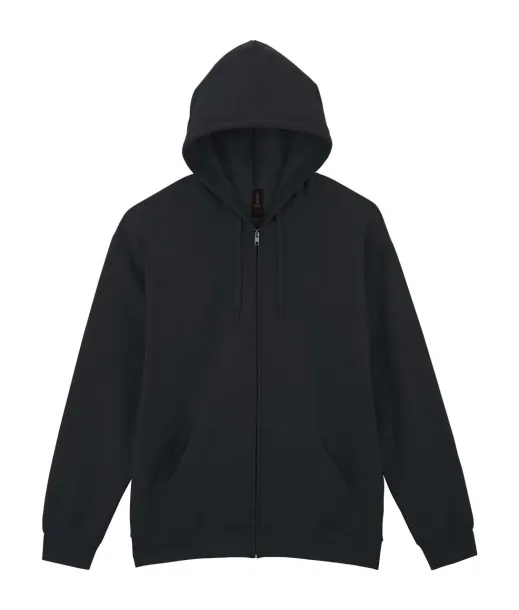 SOFTSTYLE® Flis hoodie s patentnim zatvaračem, 285 g/m2 - Gildan Crna