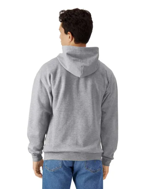 SOFTSTYLE® Flis hoodie s patentnim zatvaračem, 285 g/m2 - Gildan Ideal Oxford Grey