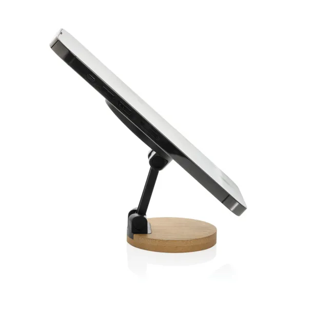 Magmount RCS recycled plastic and bamboo phone stand - XD Collection Black Brown