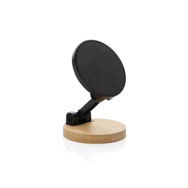 Magmount stalak za mobitel od RCS reciklirane plastike i bambusa - XD Collection Crna Smeđa