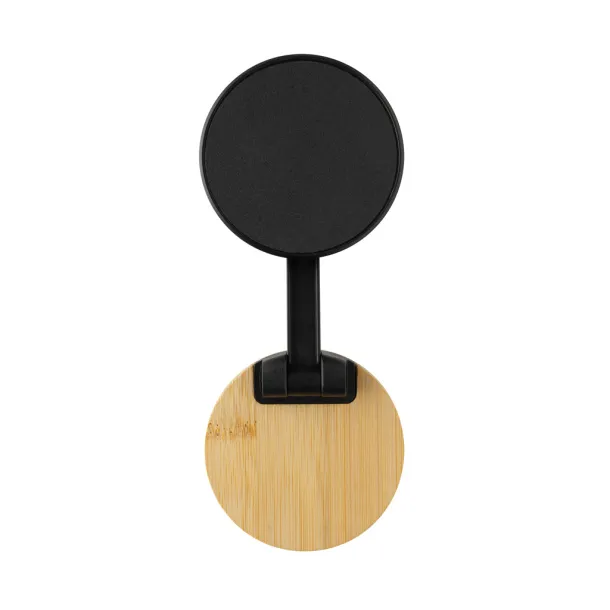Magmount stalak za mobitel od RCS reciklirane plastike i bambusa - XD Collection Crna Smeđa