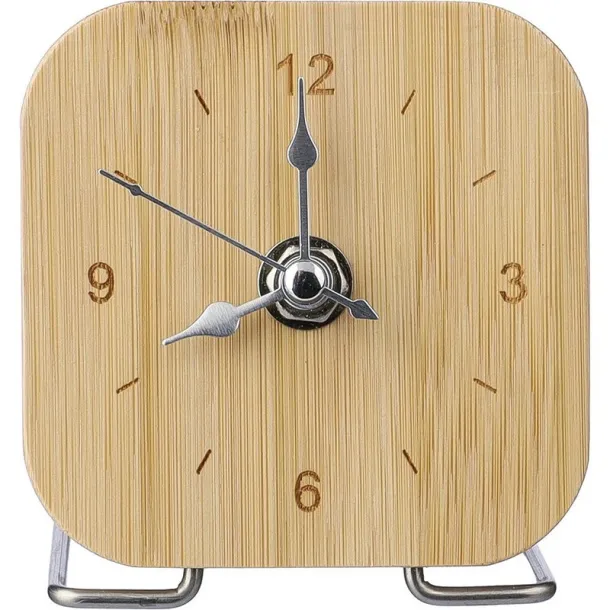  Bamboo desk clock brown