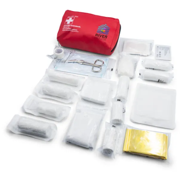 Gemma First aid kit in pouch, 30 pcs red