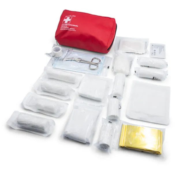 Gemma First aid kit in pouch, 30 pcs red