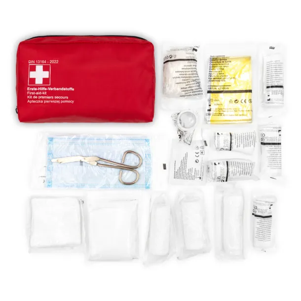 Gemma First aid kit in pouch, 30 pcs red