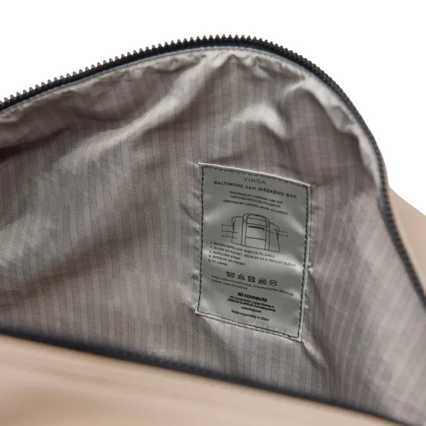 VINGA Baltimore RCS putna vikend torba - Vinga greige