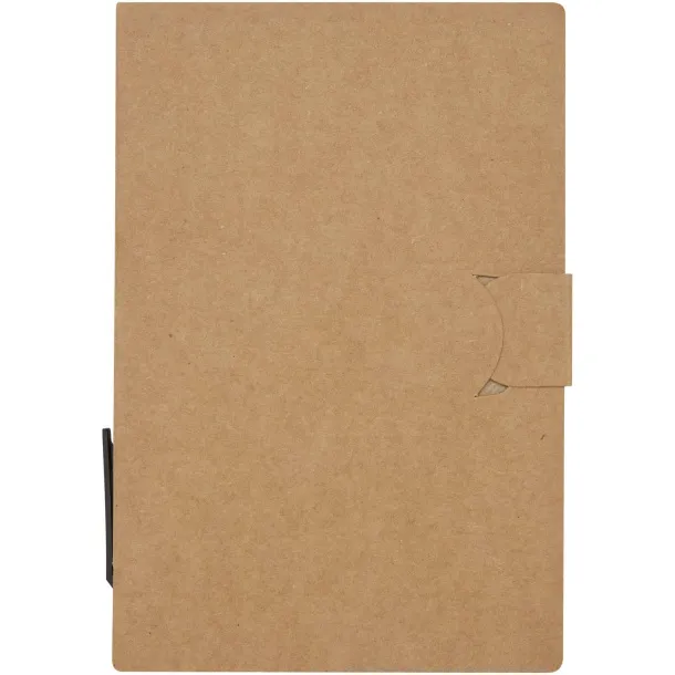 Swift sticky notes booklet with ballpoint pen (black ink) Natural