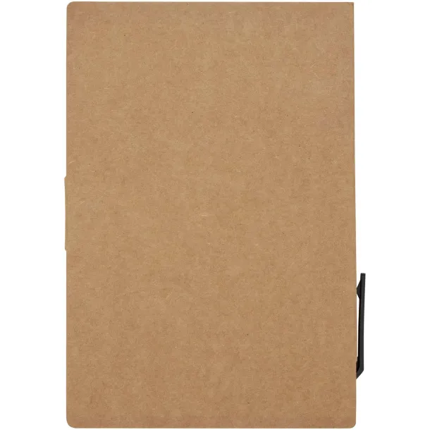 Swift sticky notes booklet with ballpoint pen (black ink) Natural
