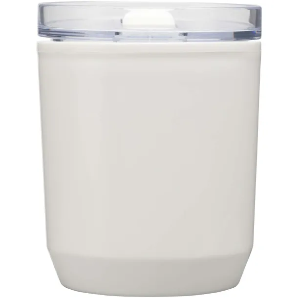 Hudson 180 ml recycled plastic double-wall tumbler White
