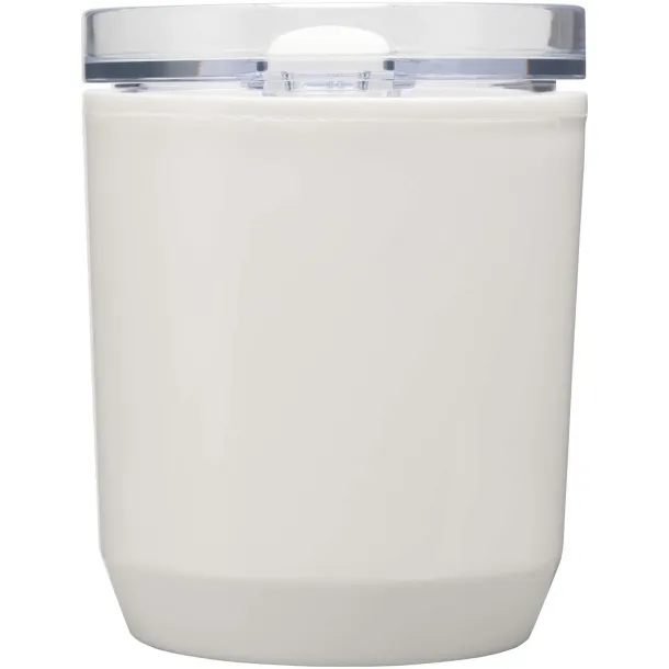 Hudson 180 ml recycled plastic double-wall tumbler White