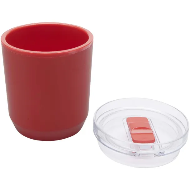 Hudson reciklirana plastična šalica s dvije stijenke, 180 ml Crvena