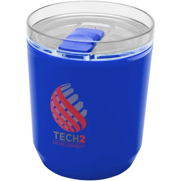 Hudson 180 ml recycled plastic double-wall tumbler Blue