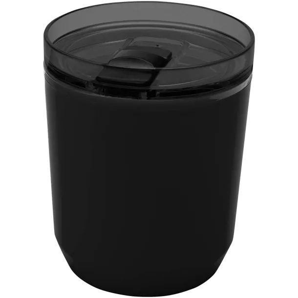 Hudson 180 ml recycled plastic double-wall tumbler Crna