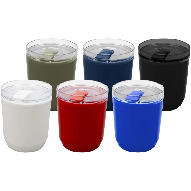 Hudson 180 ml recycled plastic double-wall tumbler Crna