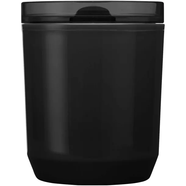 Hudson 180 ml recycled plastic double-wall tumbler Crna