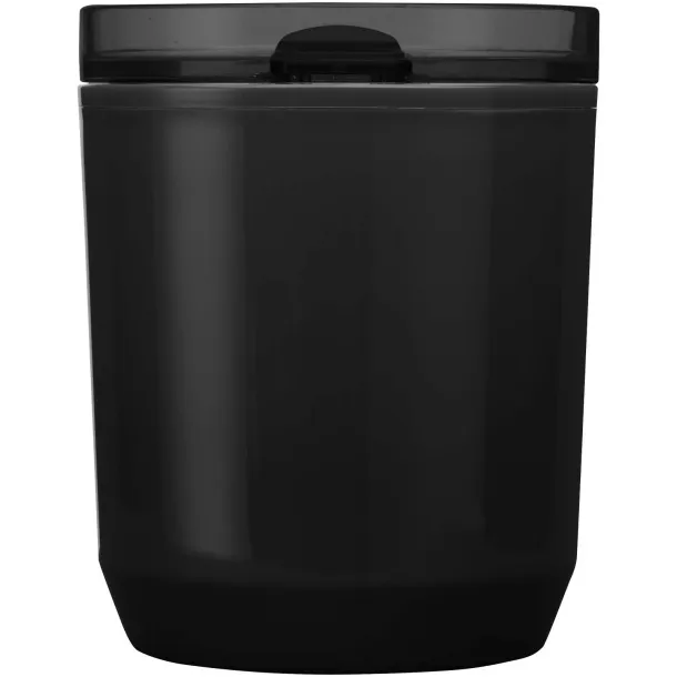 Hudson 180 ml recycled plastic double-wall tumbler Crna