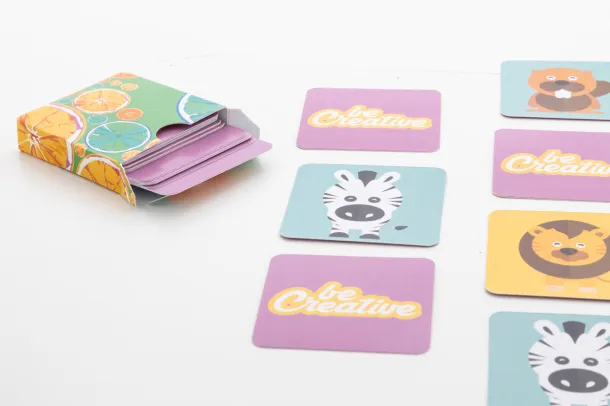 Minimor custom memory game, animals White