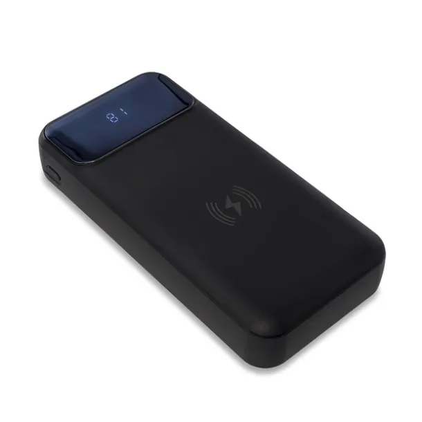 SUPREMI Prijenosna baterija s bežičnim punjačem, 20 000 mAh Crna