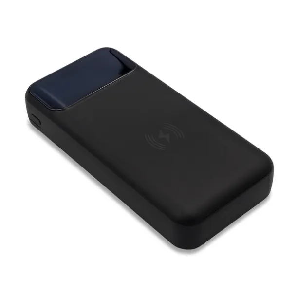 SUPREMI Prijenosna baterija s bežičnim punjačem, 20 000 mAh Crna