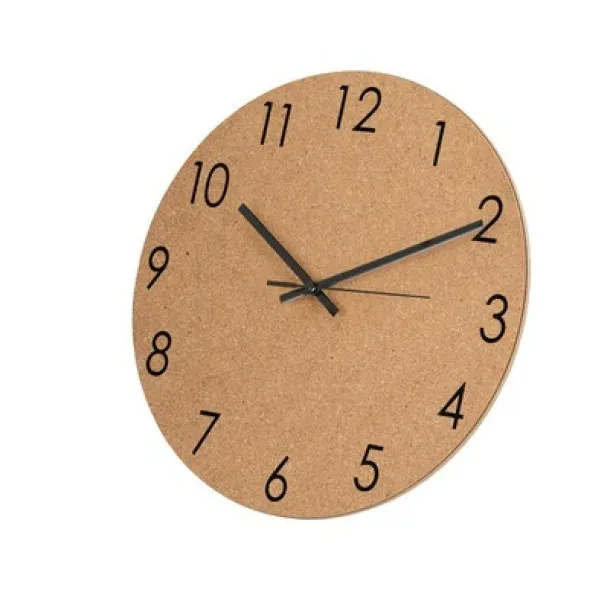  Cork wall clock beige