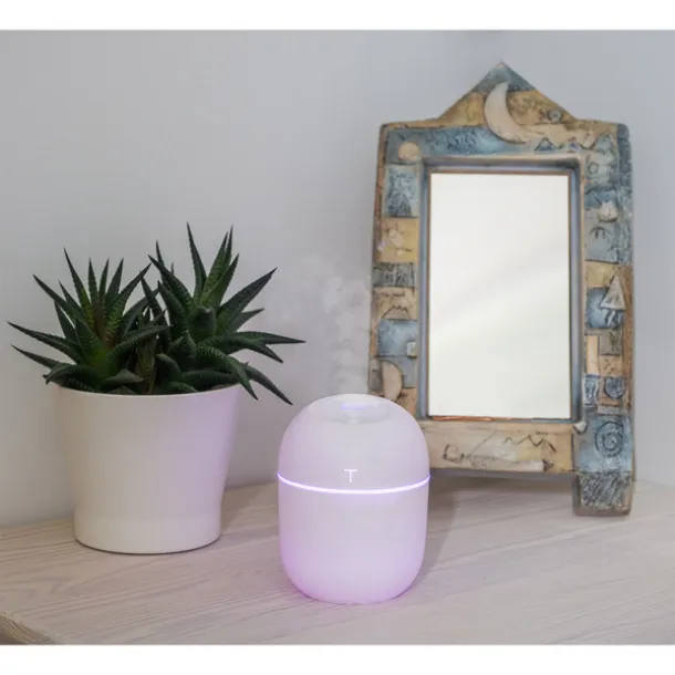 MISTY humidifier with lamp White