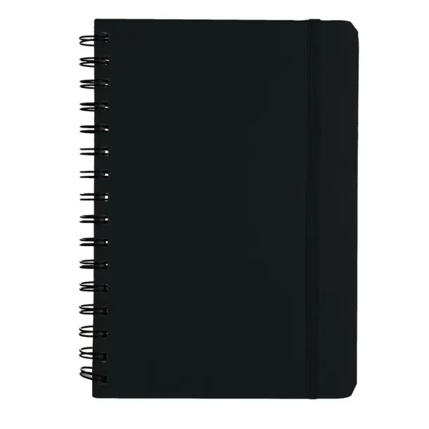  Spiralni notes, cca A5 black