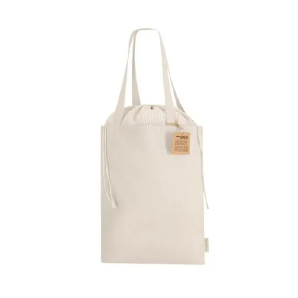  Recycled cotton shopping bag beige