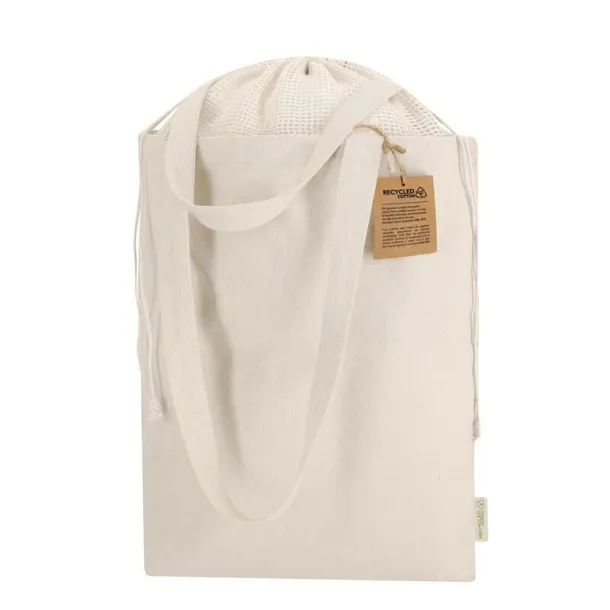  Recycled cotton shopping bag beige