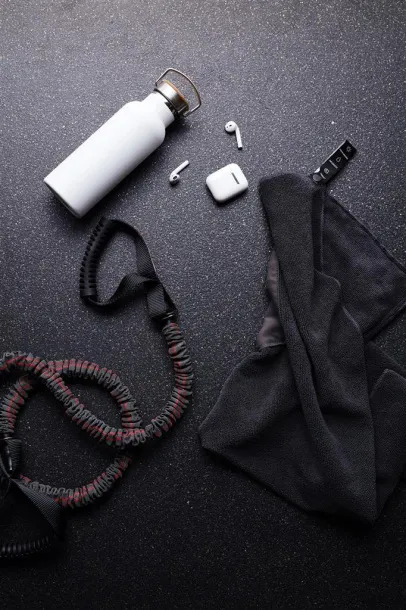  VINGA RPET active dry towel 40x80 - Vinga Crna 