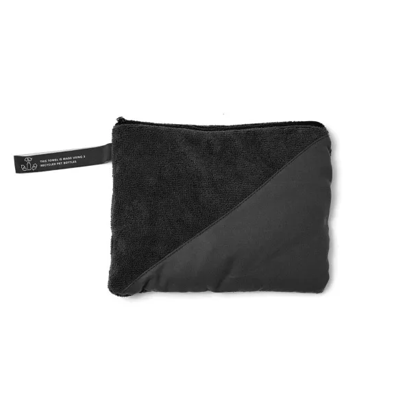  VINGA RPET active dry towel 40x80 - Vinga black 