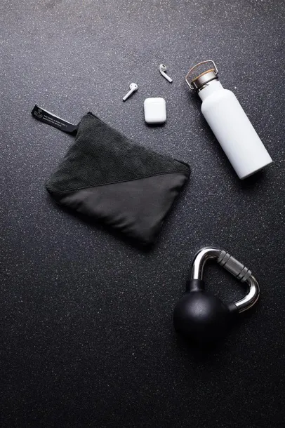  VINGA RPET active dry towel 40x80 - Vinga Crna 