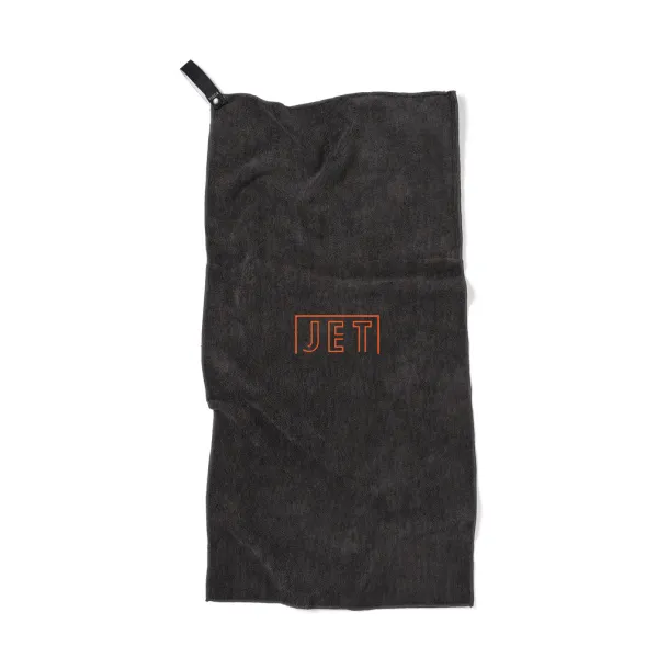  VINGA RPET active dry towel 40x80 - Vinga black 