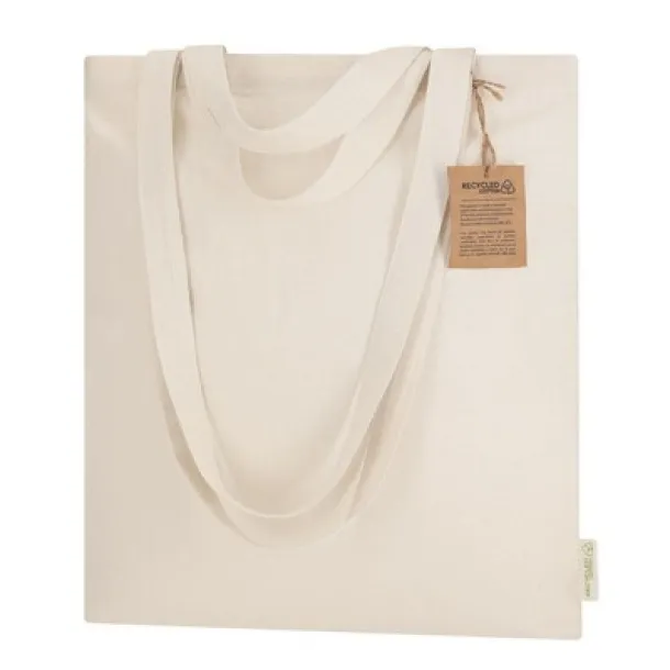  Recycled cotton shopping bag beige