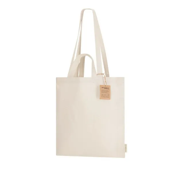  Recycled cotton shopping bag beige