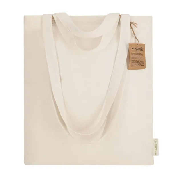  Recycled cotton shopping bag beige