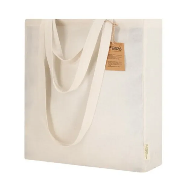  Recycled cotton shopping bag beige