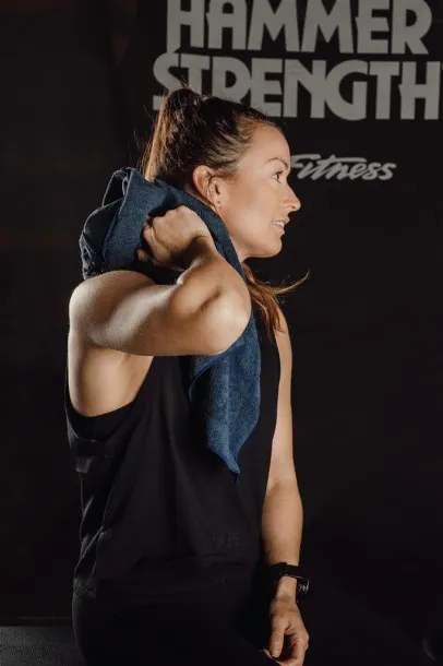  VINGA RPET active dry towel 40x80 - Vinga Plava 