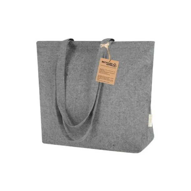  Recycled cotton shopping bag black