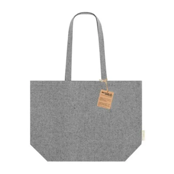  Recycled cotton shopping bag Crna